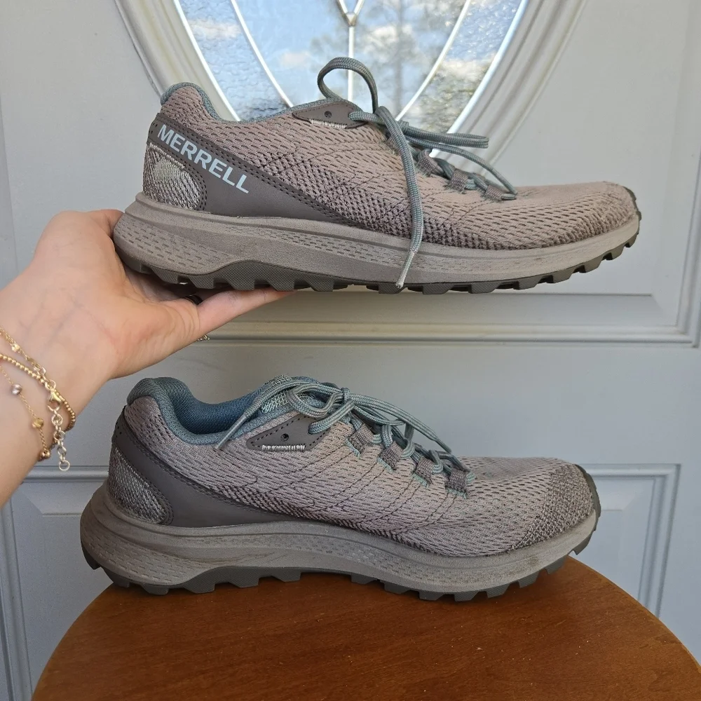 Merrell Fly Strike Sneakers Gray Trail Running Shoes